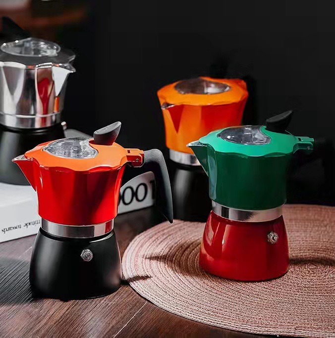 Moka Pot Stove - Dwukolorowy zestaw do kawy Moka Pot
