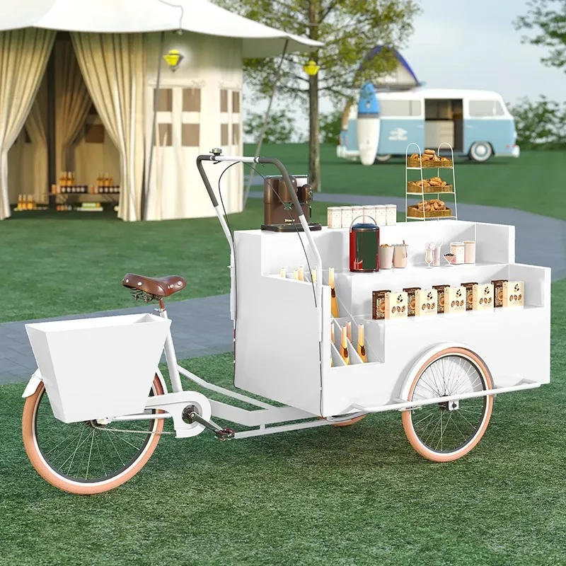 Coffee Tea Vendor - Mobilny stojak ekspozycyjny na trójkołowiec, kreatywny