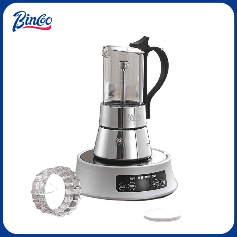 Moka Pot Stove - BINCOO Dwukomorowy ekspres do kawy Moka