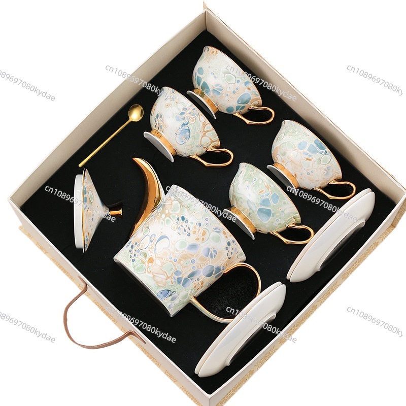 Coffee Tea Set - Filiżanka do kawy, ceramiczny czajnik, kwiatowy