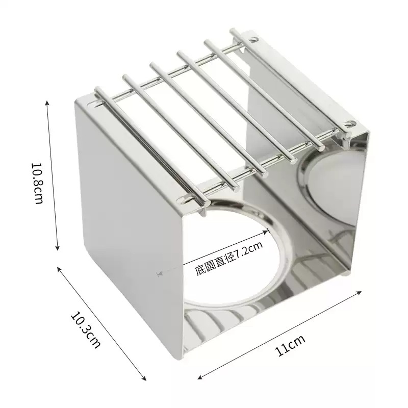 Moka Pot Stove - Stalowy kwadratowy stojak na kawę, stabilny