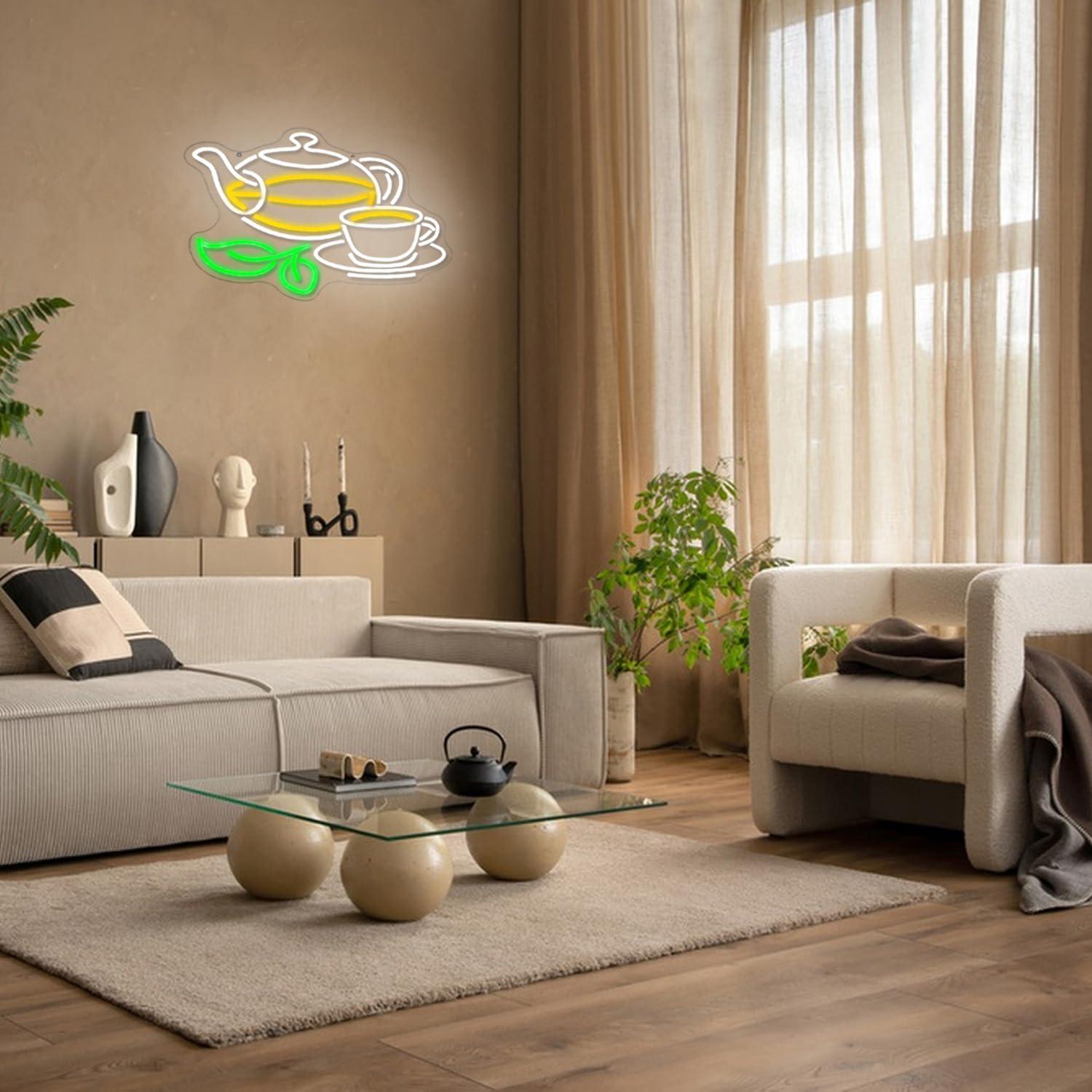 Neonowy napis „Tea” z możliwoś – Coffee Tea Plantation recenzja i cena