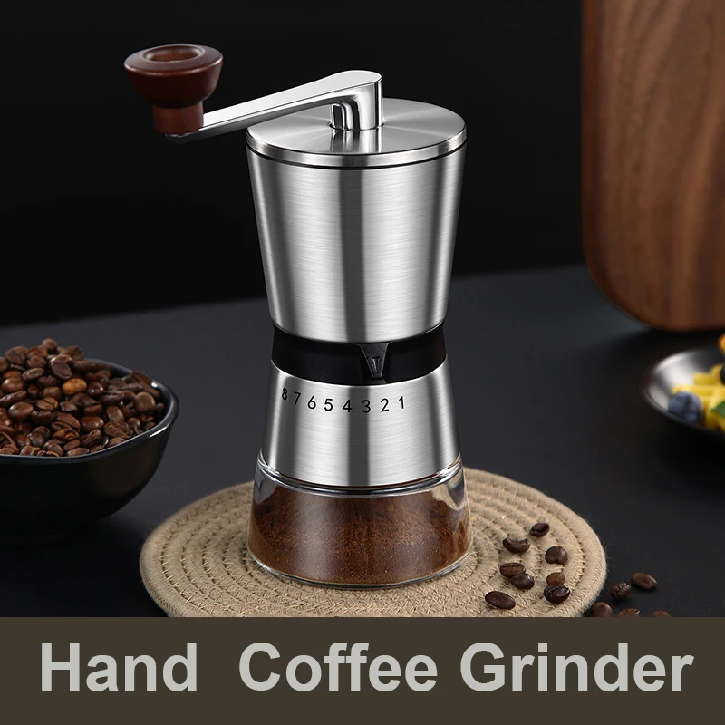 Ręczny młynek do kawy z 8 pozi – Burr Hand Grinder recenzja i cena