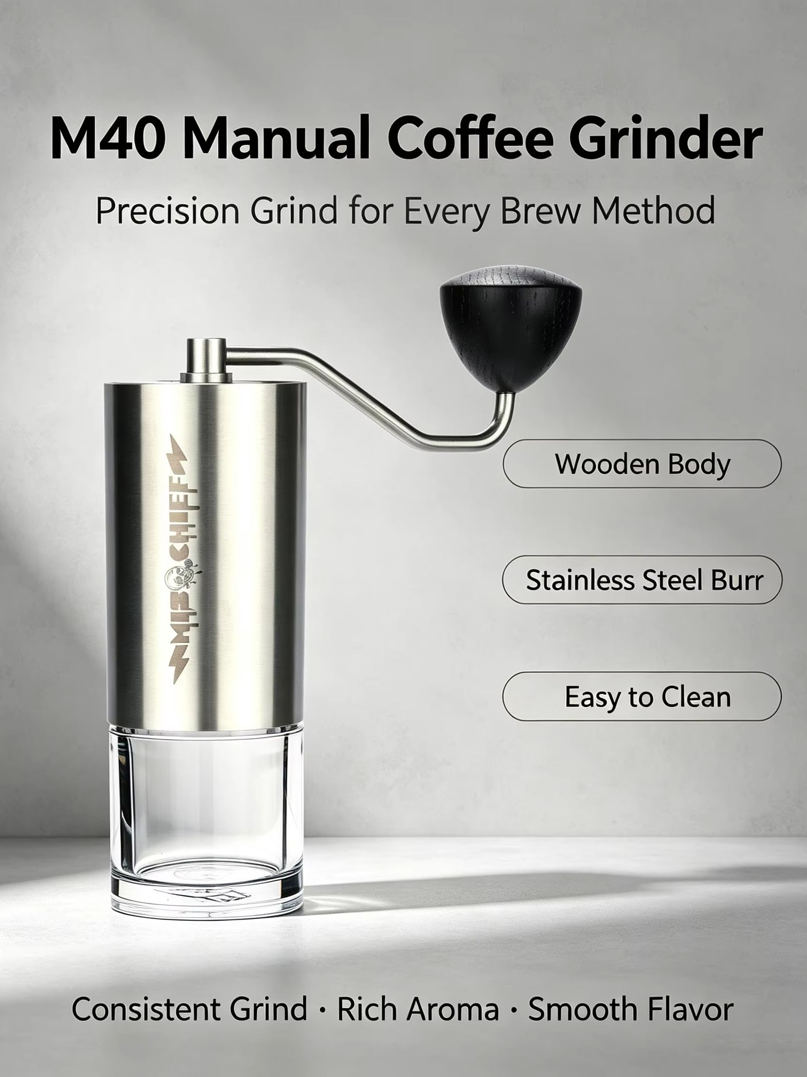 Ręczny młynek do kawy MisChief – Burr Hand Grinder recenzja i cena