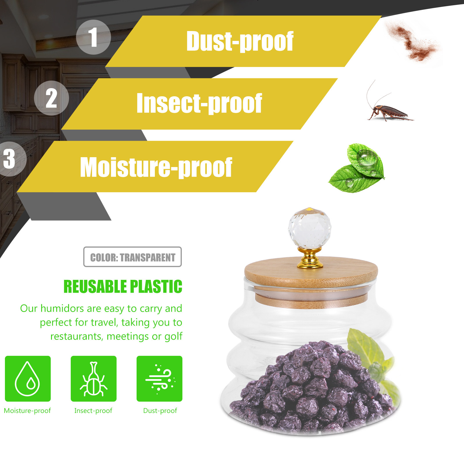 Przezroczysty szklany słoik do – Coffee Bean And Tea Leaf recenzja i cena