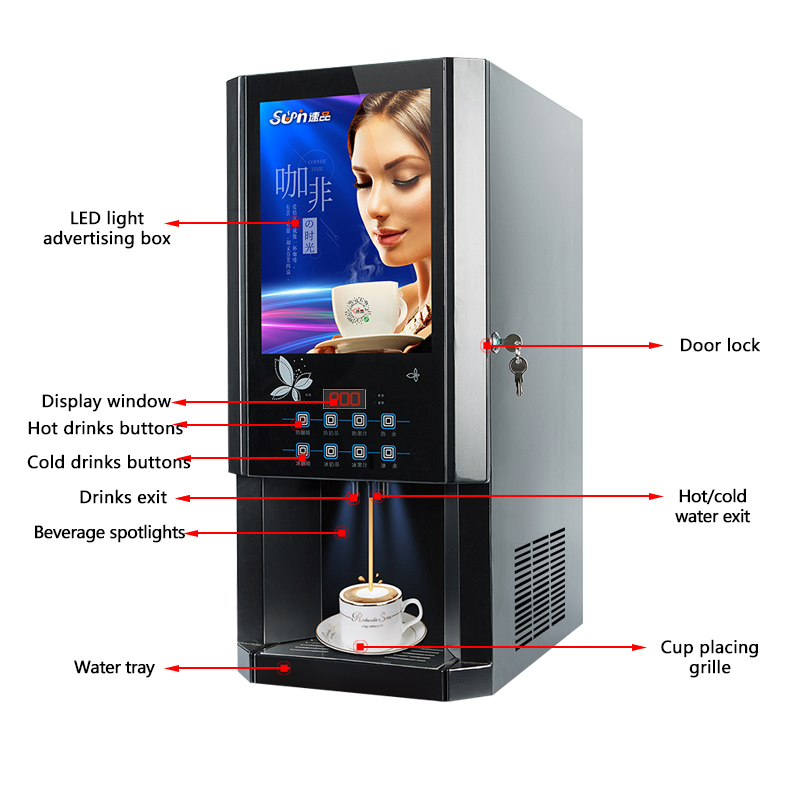 30SCW-8 Automat do kawy na gor – Coffee Tea Machine recenzja i cena