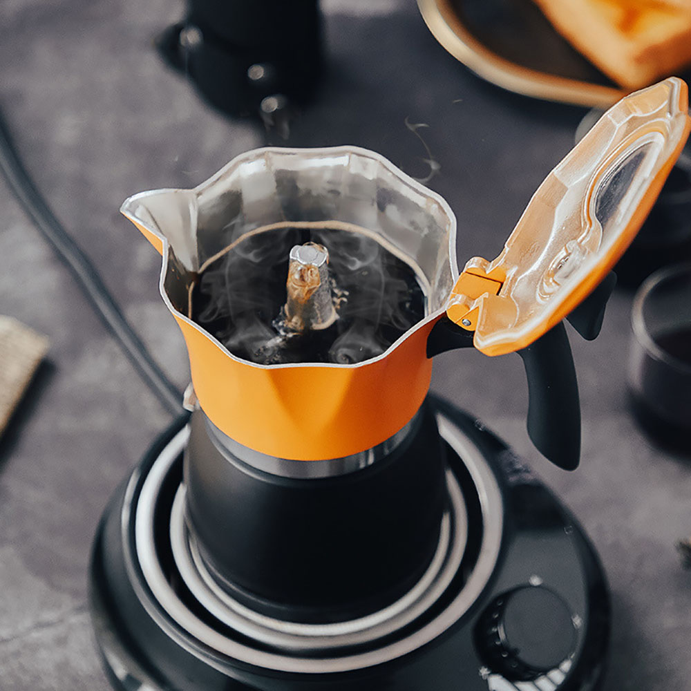 Dwukolorowy zestaw do kawy Mok – Moka Pot Stove recenzja i cena