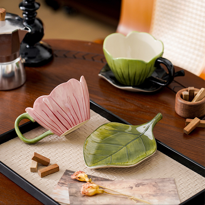 Nieregularny ręcznie malowany  – Coffee Tea Set recenzja i cena