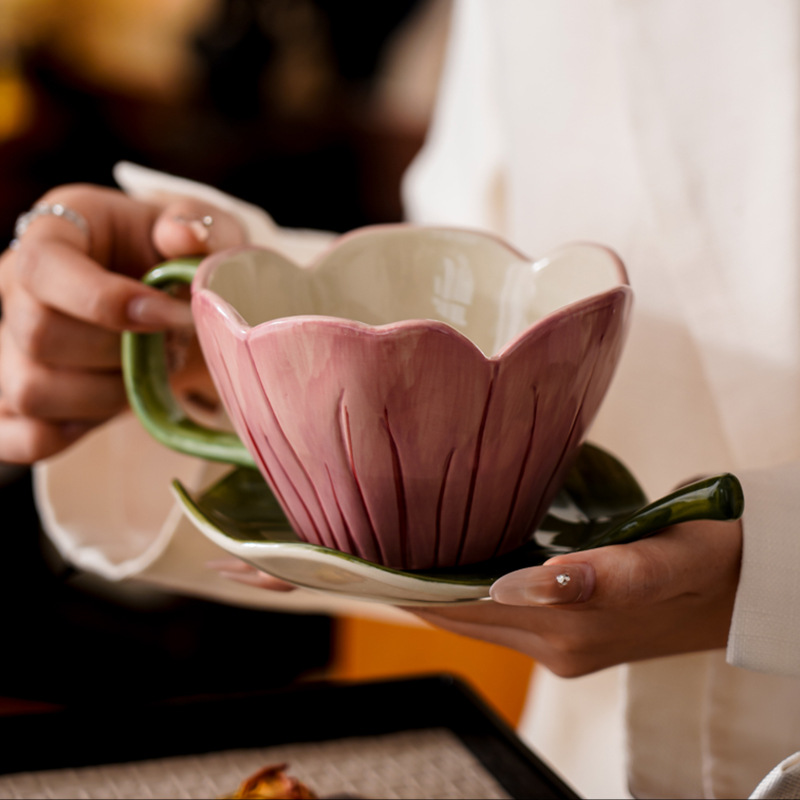 Nieregularny ręcznie malowany  – Coffee Tea Set recenzja i cena