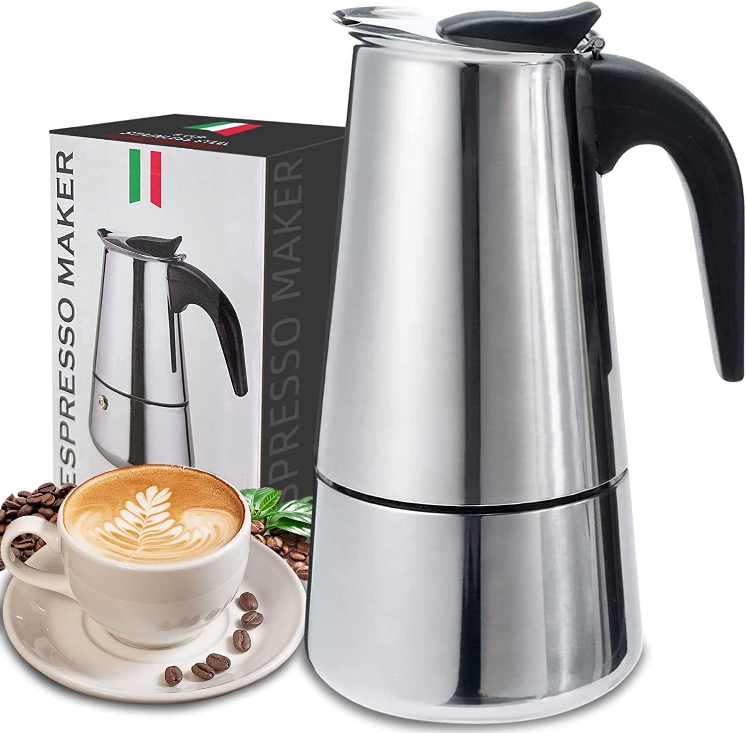 4/6/9 kubki Moka Pot Caffe Mac – Moka Pot Stove recenzja i cena