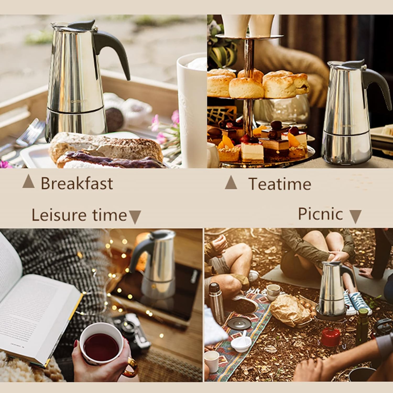 4/6/9 kubki Moka Pot Caffe Mac – Moka Pot Stove recenzja i cena