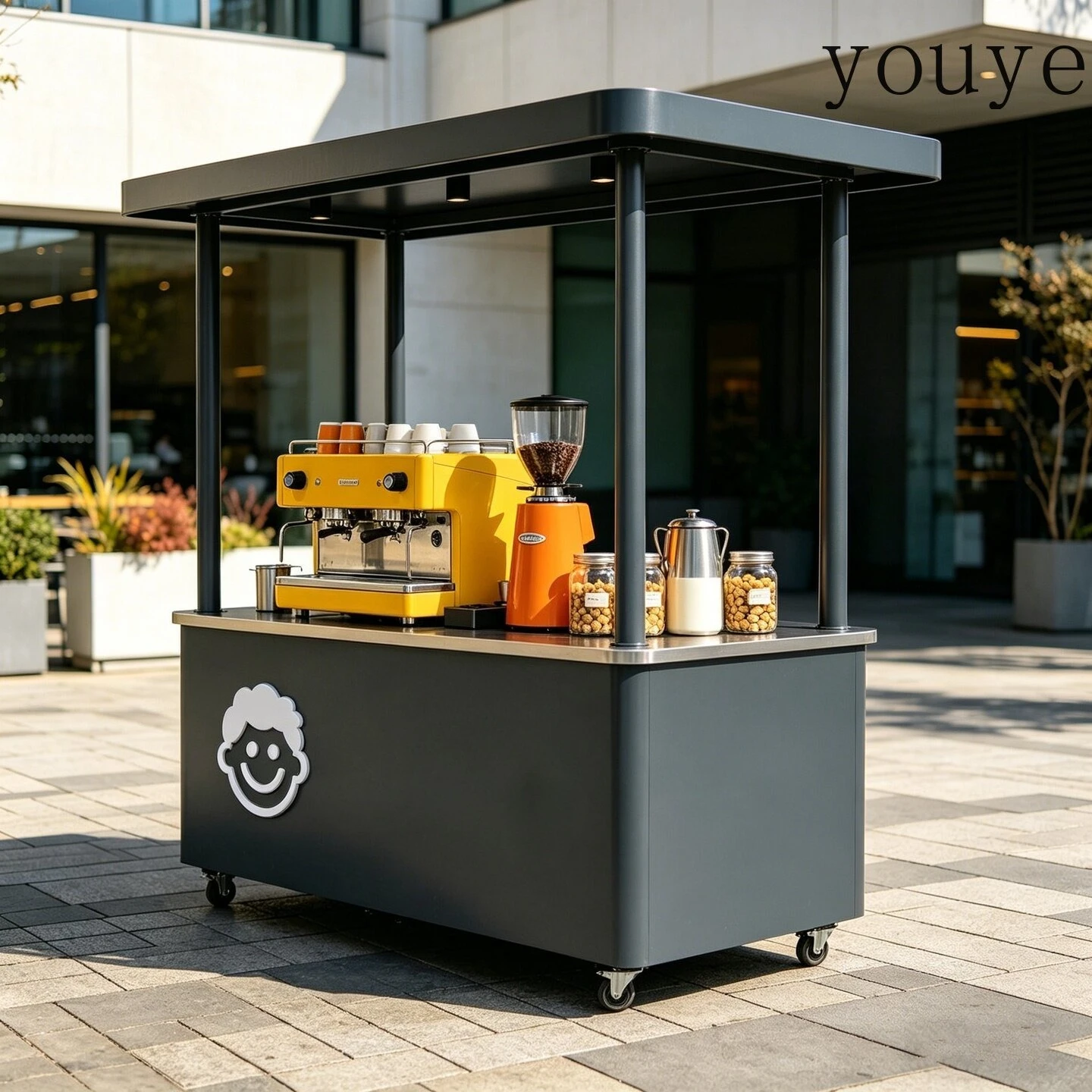Żelazne wózki i stojaki z kute – Coffee Tea Vendor recenzja i cena