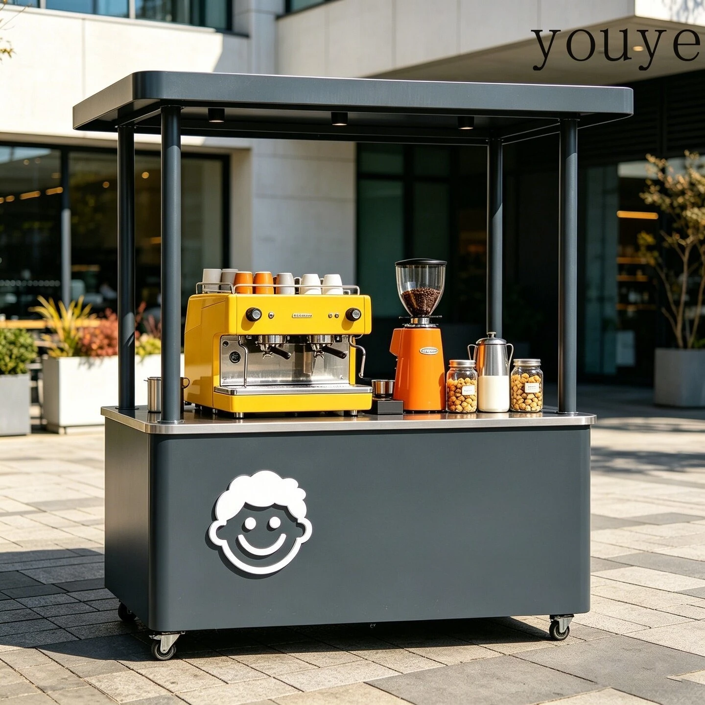 Żelazne wózki i stojaki z kute – Coffee Tea Vendor recenzja i cena