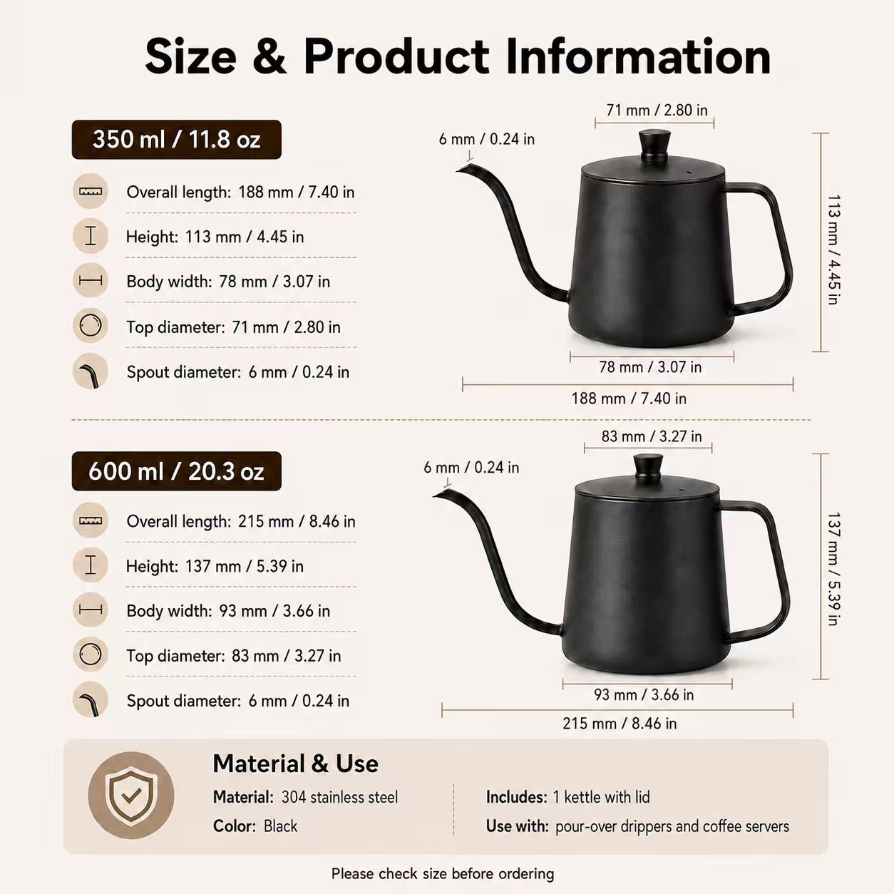 Czajnik do kawy ze stali nierd – Coffee Tea Set recenzja i cena