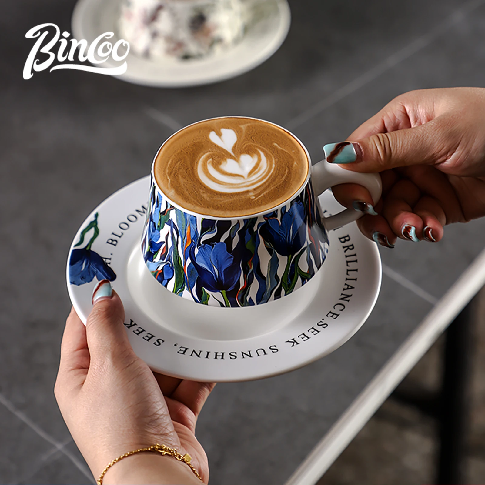 BINCOO 260ml Ceramiczny Kubek  – Coffee Tea Set recenzja i cena