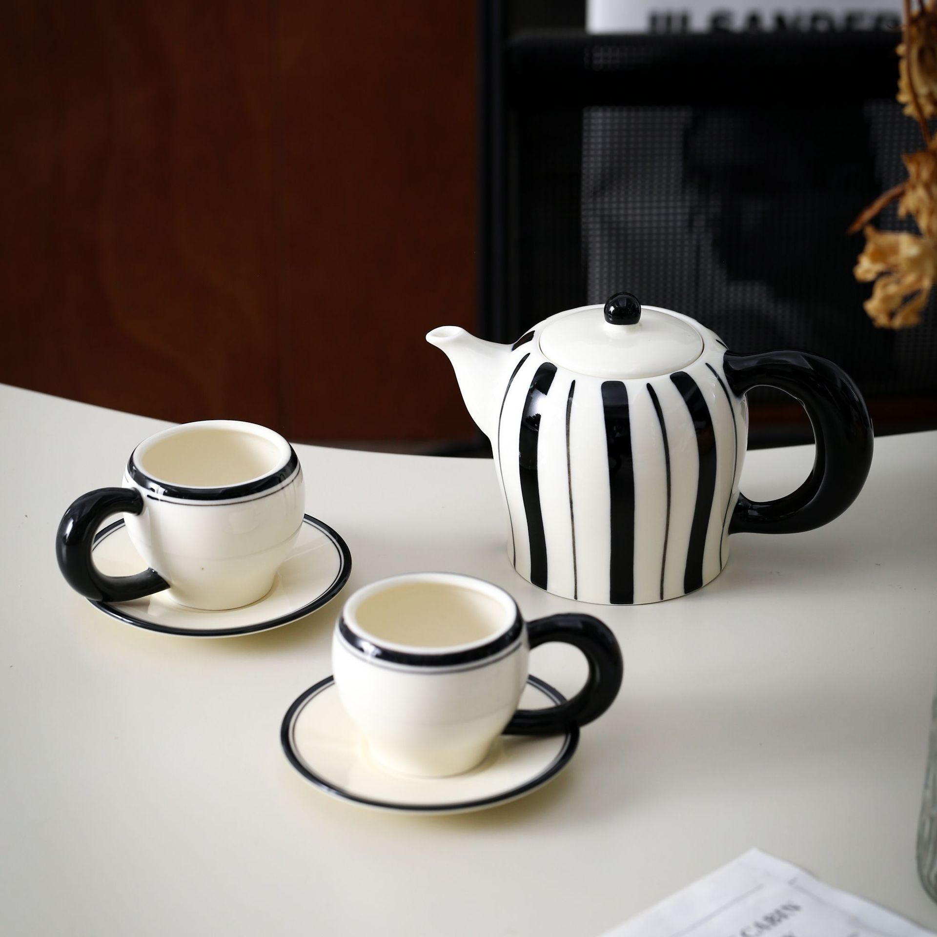 Zestaw ceramicznych filiżanek  – Coffee Tea Set recenzja i cena