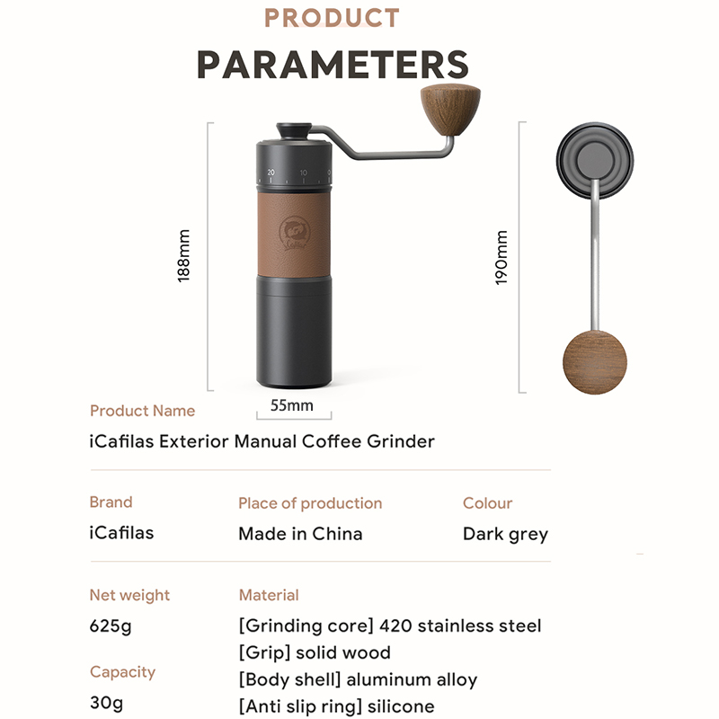 Icafilas ręczny młynek do kawy – Burr Hand Grinder recenzja i cena
